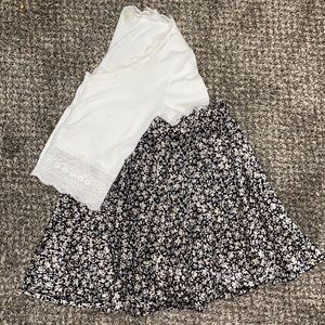 Floral Skater Skirt